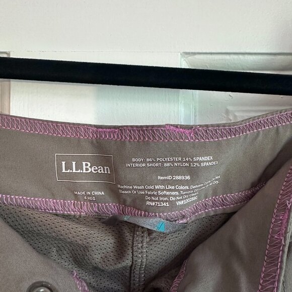 LLBean Women's Water-Repellent Comfort Trail Mid-Rise Skort - Size 4 - Picture 5 of 5